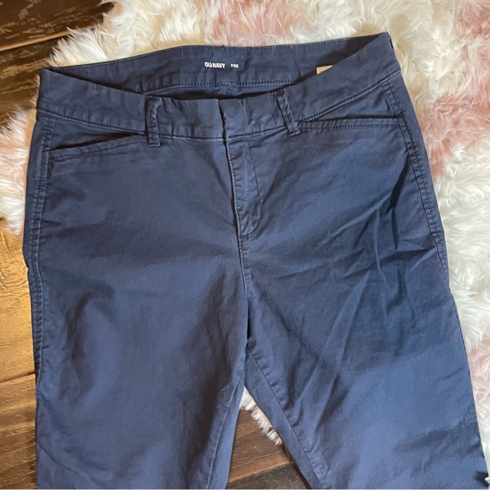 Old navy blue skinny pixie khaki pants women’s size 6 - Picture 3 of 5
